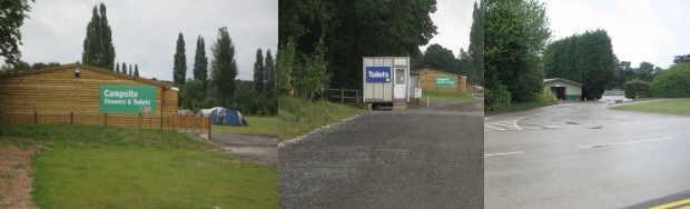Camping, showers and toilets