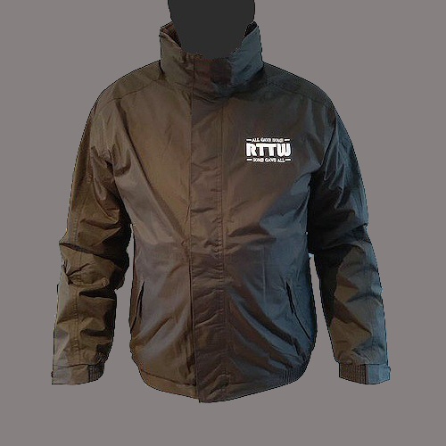<span class=red>NEW!</span> - Black bomber jacket with RTTW Logo.