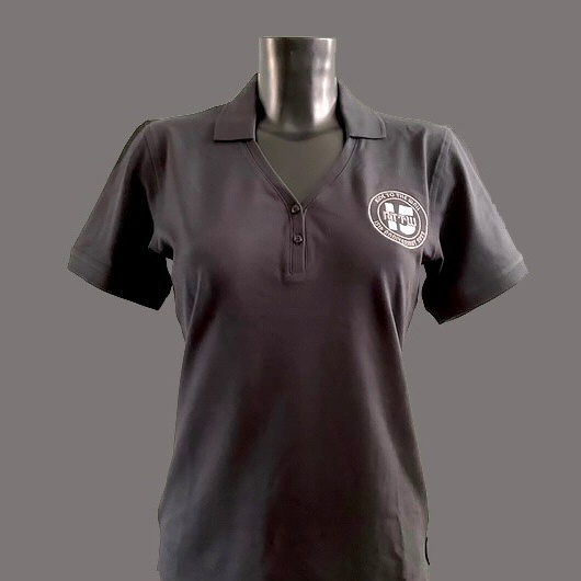 Ladies Polo Shirt Black - 15th Anniversary