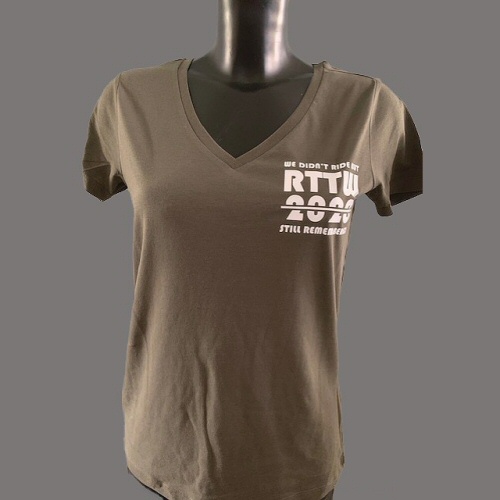 Ladies Army Green T-shirt - RTTW