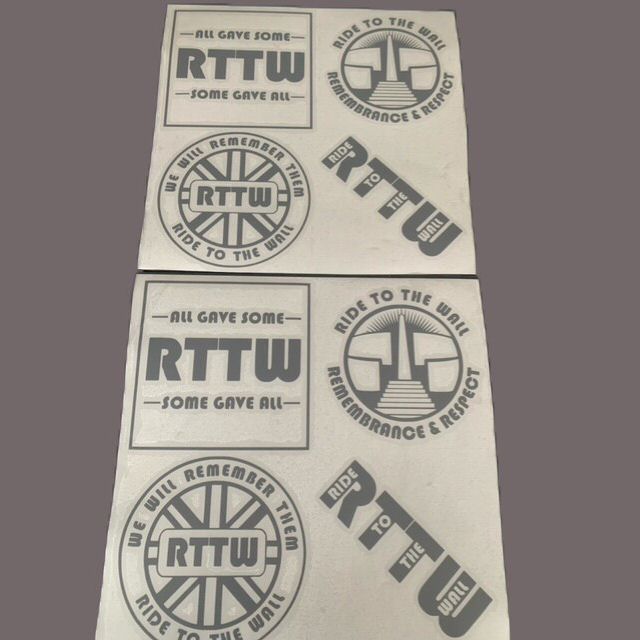 Grey Vinyl Cut Stickers
