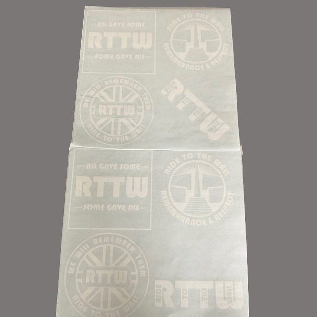 White Vinyl Cut Stickers