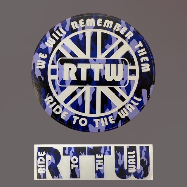 Camo Vinyl Stickers - Blue