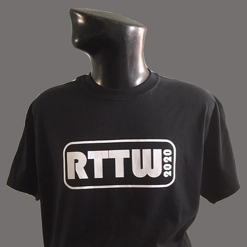 2020 T-shirt Black S Chest Size 34/36"