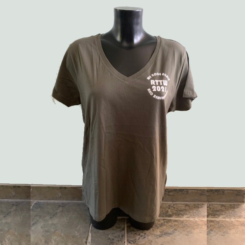 Ladies Khaki T-Shirt Small Chest Size 36"